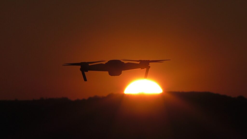 drone, horizon, technology